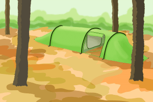 Als Test-Trekkingzelt eignen sich Tunnelzelt bei viel Platzbedarf.