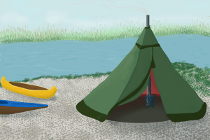 Welches Zelt ist gut geeignet? Tipizelte haben sich in den letzten Jahren gemausert.