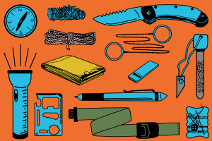 Vor dem Einsatz sollte jedes Survival-Kit einem Praxis-Test unterzogen werden.