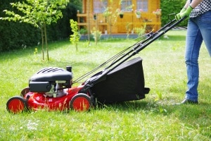 Ein Elektro-Rasenmäher schont im Vergleich zu einem Benzin-Modell die Umwelt.