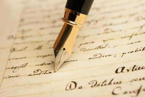 Füllfederhalter ermöglichen eine schöne Schrift und ein angenehmes Schreibgefühl.